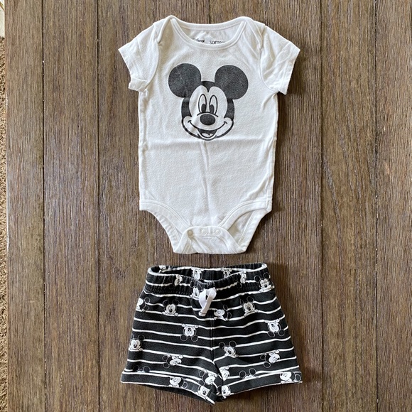 4/$20 Disney Mickey Mouse Jumping Beans 2 piece outfit - Picture 1 of 8